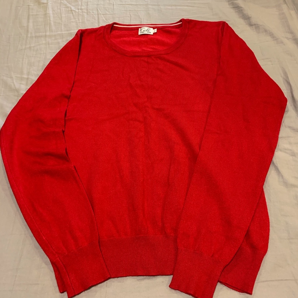 Sweater red fitted